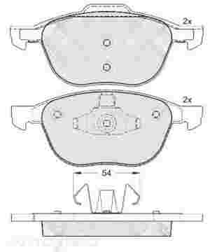 DISC BRAKE PADS FRONT FORD MAZDA VOLVO