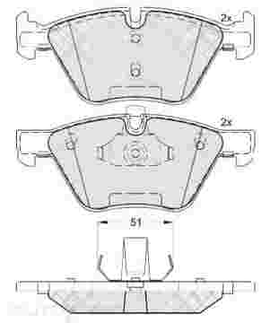 DISC BRAKE PADS BMW