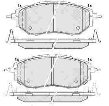 DISC BRAKE PADS FRONT SUBARU