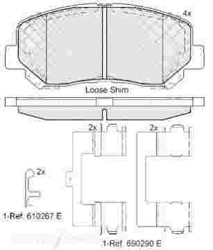 DISC BRAKE PADS 