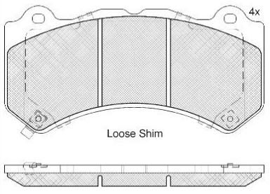 DISC BRAKE PADS  CADILLAC CTS NISSAN 