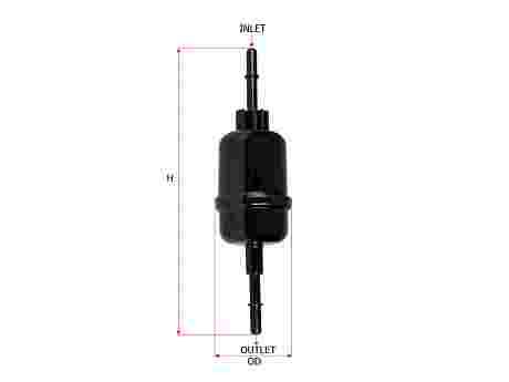 FUEL FILTER INLINE 8MM