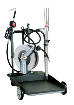 EL SERIES MOBILE 205L OIL TRANSFER KIT WITH METER AND HOSE REEL