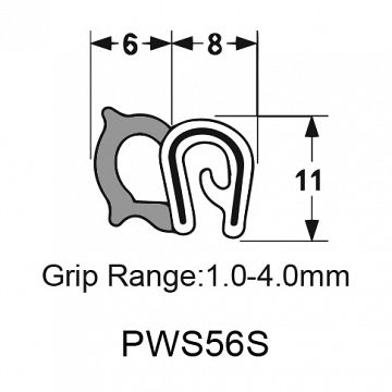 PINCHWELD – EPDM SIDE BULB/FLAP SPONGE SEAL