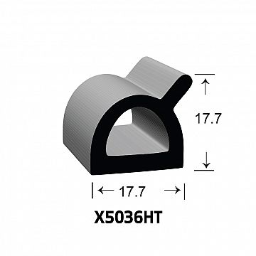 SPONGE RUBBER SEALS - 17.5x12.7mm (MADE BY 3M)