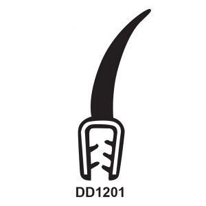 RUBBER EDGE TRIMS WITH 23mm FLAP - 3.6mm PANEL 