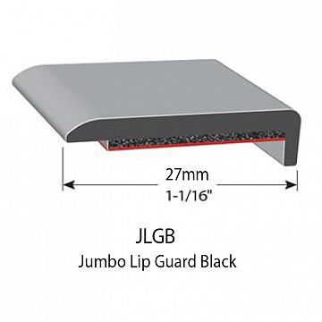 RUBBER EXTRUSIONS - JUMBO LIP GUARD - 27mm