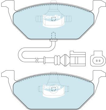 DISC BRAKE PADS FRONT AUDI VW SKODA 