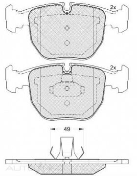DISC BRAKE PADS FRONT BMW