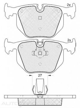 DISC BRAKE PADS REAR BMW