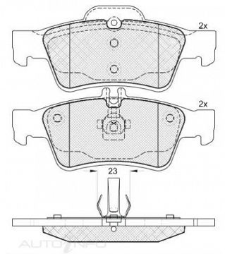 DISC BRAKE PADS REAR MERCEDES E-CLASS 2000 -2020