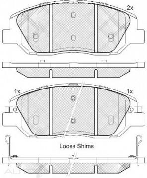 DISC BRAKE PADS HYUNDAI, KIA, SSANGYONG