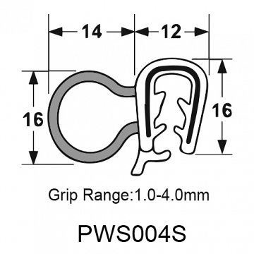 PINCHWELD – EPDM SIDE BULB/FLAP SPONGE SEAL