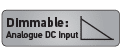 Light intensity is reduced as the DC input voltage is reduced below the lamps specified operating voltage.