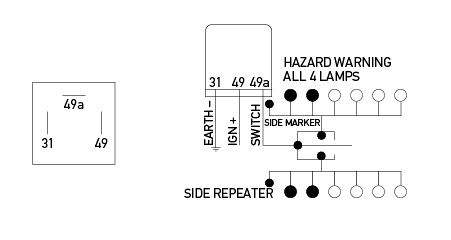 3 Pin Electronic Flasher Relay Wiring Diagram - Wiring Diagram and