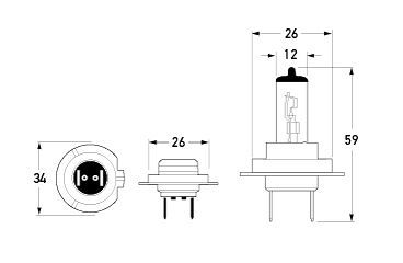 H7 Halogen Bulb 24V 70W