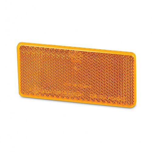 Catadioptre rectangle orange 94x44mm autocollant HELLA 8RA003326041 - Jardi  Pièces