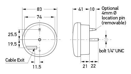 HELLA WARNLEUCHTE LED 12V 24V 2XD 959 010-721