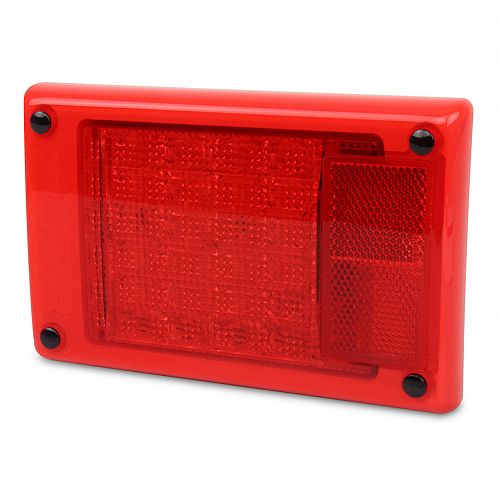 Jumbo LED Module Stop/Rear Position Lamp with Red Retro Reflector