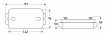 P/N 2759 (8 Way Blade - 10mm2 Cable) - All dimensions in mm.