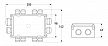 P/N 2771 (12 Outlets - 14 Connection Groups) - All dimensions in mm.