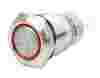 P/N 8HG 958 455-001 (Off-On Latching - 12V Red LED Ring) <br> P/N 8HG 958 455-101 (Off-On Latching - 24V Red LED Ring)