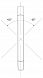 Mounting Diagram - Vertical Mount  (+/- 45° rotation around lamp (and vehicle) axis)