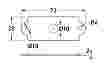 P/N 9GD 980 867-507 (Seal Rectangular 1x2 Flush Mount) All dimensions in mm.