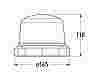 2RL 014 979-041 Fixed Mounting (Rotating) - All dimensions in mm