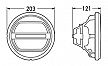 Lamp Insert Dimensions in mm.