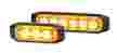 2XD 014 562-401 2XD 014 563-401 Multi-flash Slim 3 and 6 LED Amber Warning Lamps (Supplied in matching Pairs)