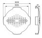 HELLA VALUEFIT Blade 9 Inch Round Cover Diagram </br>All dimensions in mm