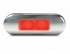 2XA 980 855-311 2XA 980 855-337 (2310S) DuraLED Red Flush Mount Rear Position/End Outline Lamp Polished Stainless Steel