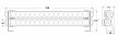 LED Light Bar 470 HD Bracket Dual Mount. All dimensions in mm.