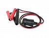 Battery Clips to Power Socket Adaptor. (Supplied)