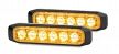 2XD 014 562-401 Multi-flash Slim 6 LED Amber Warning Lamp (Pair)