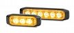 2XD 014 562-401 2XD 014 563-401 Multi-flash Slim 3 and 6 LED Amber Warning Lamps (Supplied in matching Pairs)