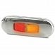 2PS 980 868-061 2PS 980 868-077 DuraLED Flush Mount Side Marker Lamp Red/Amber Polished Stainless Steel