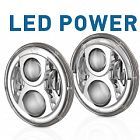 LED Power New 7 Inch Round Headlamps