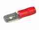 Male Blade Crimp Terminals - Red 6.3mm, Blister pack 15