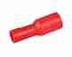 Female Bullet Crimp Connectors - Red, Blister pack 12