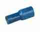Female Bullet Crimp Connectors - Blue, Blister pack 14