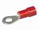 Eye Crimp Terminal - Red 4.3mm, Blister pack 25