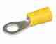 Eye Crimp Terminal - Yellow 6.3mm, Blister pack 12