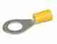 Eye Crimp Terminal - Yellow 9.5mm, Blister pack 10