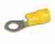 Eye Crimp Terminal - Yellow 5mm, Blister pack 10