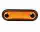 LED Narrow Rim Rectangular Courtesy Lamp, 12 Volt - Amber Light - Amber Lens