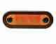 LED Wide Rim Rectangular Courtesy Lamp, 12 Volt - Amber Light - Amber Lens