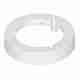 Round Surface Mount Spacer Ring - White Plastic