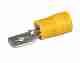 Male Blade Crimp Terminals - Yellow 6.3mm, Blister pack 10